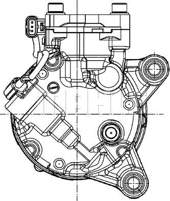 MAHLE ACP 601 000P - Kompressori, ilmastointilaite inparts.fi