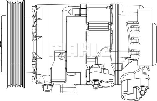 MAHLE ACP 635 000P - Kompressori, ilmastointilaite inparts.fi