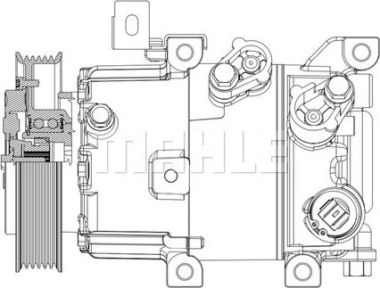 MAHLE ACP 630 000P - Kompressori, ilmastointilaite inparts.fi