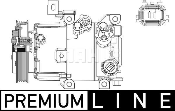 MAHLE ACP 631 000P - Kompressori, ilmastointilaite inparts.fi