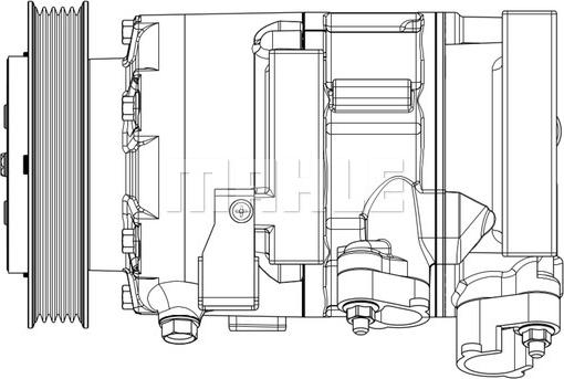 MAHLE ACP 638 000P - Kompressori, ilmastointilaite inparts.fi