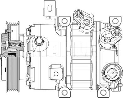 MAHLE ACP 638 000P - Kompressori, ilmastointilaite inparts.fi