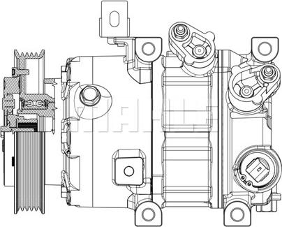 MAHLE ACP 638 000P - Kompressori, ilmastointilaite inparts.fi