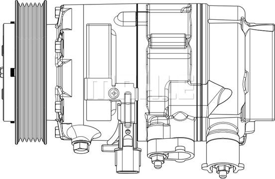 MAHLE ACP 637 000P - Kompressori, ilmastointilaite inparts.fi