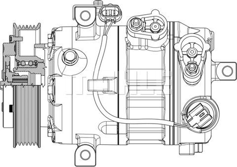 MAHLE ACP 637 000P - Kompressori, ilmastointilaite inparts.fi