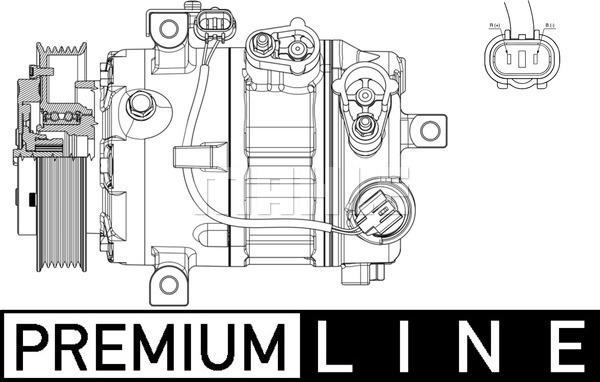 MAHLE ACP 637 000P - Kompressori, ilmastointilaite inparts.fi