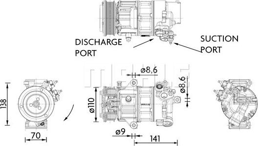 MAHLE ACP 1491 000P - Kompressori, ilmastointilaite inparts.fi