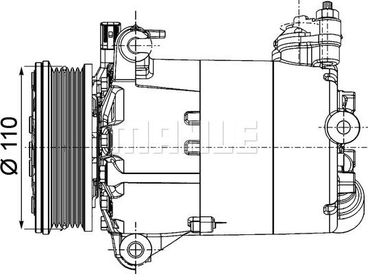 MAHLE ACP 1357 000P - Kompressori, ilmastointilaite inparts.fi