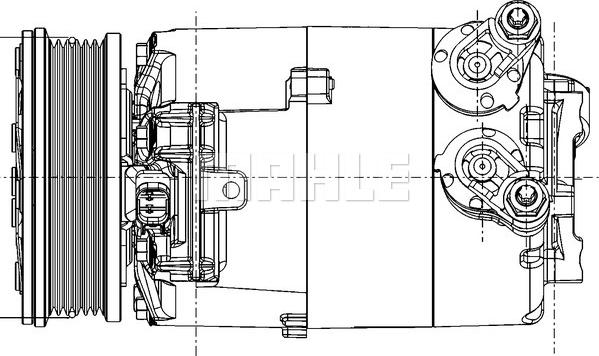 MAHLE ACP 1357 000P - Kompressori, ilmastointilaite inparts.fi