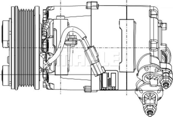 MAHLE ACP 1360 000P - Kompressori, ilmastointilaite inparts.fi