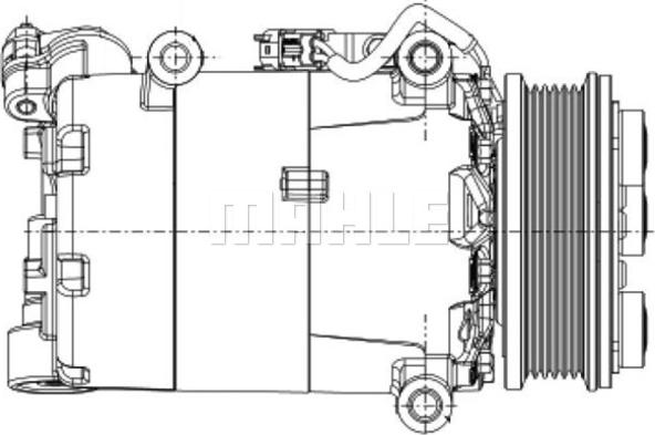 MAHLE ACP 1360 000P - Kompressori, ilmastointilaite inparts.fi