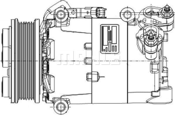 MAHLE ACP 1360 000P - Kompressori, ilmastointilaite inparts.fi