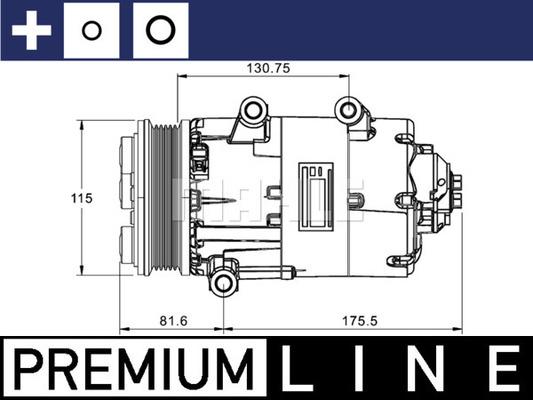 MAHLE ACP 1331 000P - Kompressori, ilmastointilaite inparts.fi