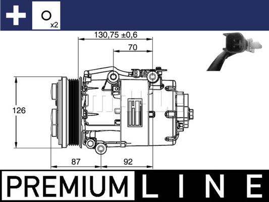 MAHLE ACP 861 000P - Kompressori, ilmastointilaite inparts.fi