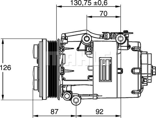 MAHLE ACP 861 000P - Kompressori, ilmastointilaite inparts.fi