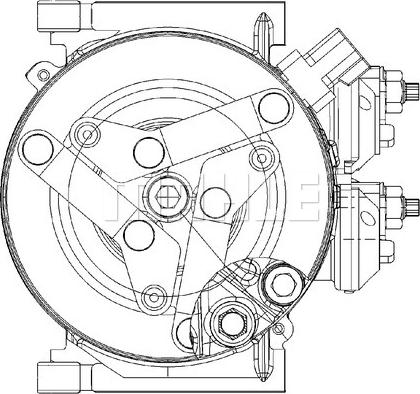 MAHLE ACP 310 000P - Kompressori, ilmastointilaite inparts.fi