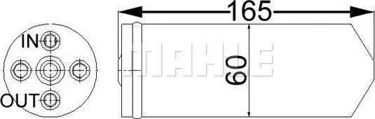 MAHLE AD 61 000S - Kuivain, ilmastointilaite inparts.fi