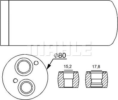 MAHLE AD 15 000S - Kuivain, ilmastointilaite inparts.fi