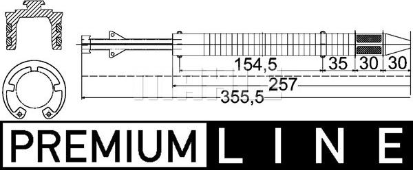 MAHLE AD 183 000P - Kuivain, ilmastointilaite inparts.fi