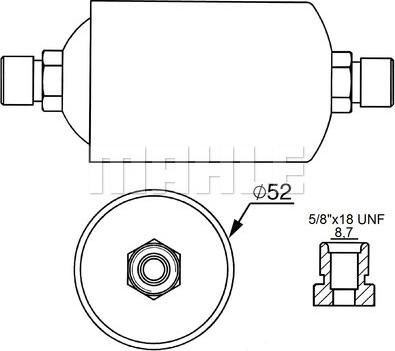 MAHLE AD 13 000S - Kuivain, ilmastointilaite inparts.fi