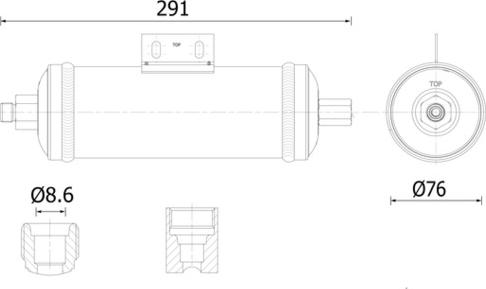 MAHLE AD 325 000S - Kuivain, ilmastointilaite inparts.fi