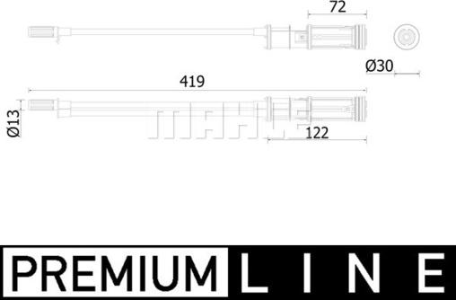 MAHLE AD 299 000P - Kuivain, ilmastointilaite inparts.fi