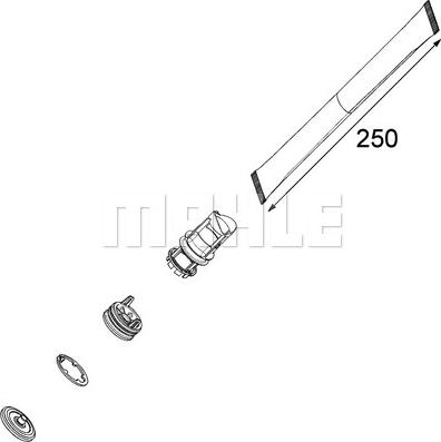 MAHLE AD 2 000P - Kuivain, ilmastointilaite inparts.fi