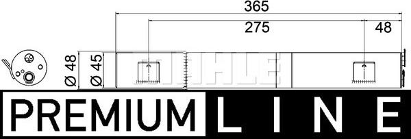 MAHLE AD 286 000P - Kuivain, ilmastointilaite inparts.fi