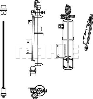 MAHLE AD 226 000P - Kuivain, ilmastointilaite inparts.fi