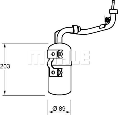 MAHLE AD 277 000S - Kuivain, ilmastointilaite inparts.fi