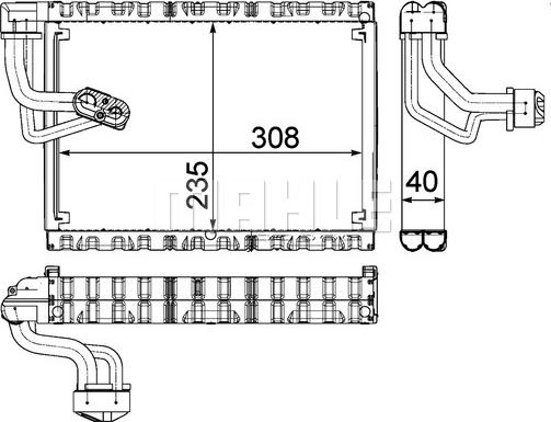 MAHLE AE 90 000P - Höyrystin, ilmastointilaite inparts.fi