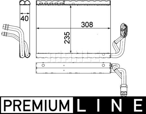 MAHLE AE 91 000P - Höyrystin, ilmastointilaite inparts.fi