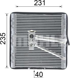 MAHLE AE 93 000P - Höyrystin, ilmastointilaite inparts.fi