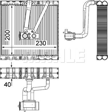 MAHLE AE 93 000P - Höyrystin, ilmastointilaite inparts.fi