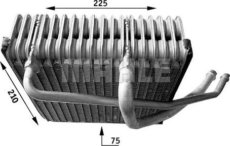 MAHLE AE 44 000S - Höyrystin, ilmastointilaite inparts.fi