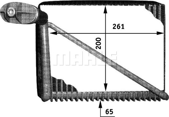 MAHLE AE 48 000P - Höyrystin, ilmastointilaite inparts.fi