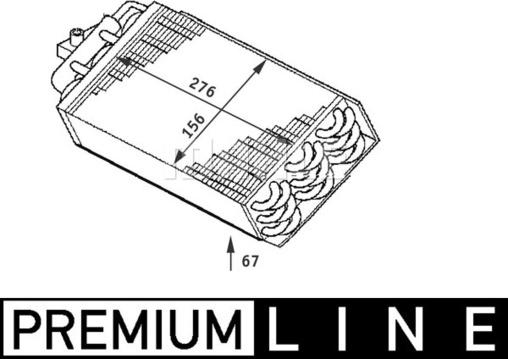 MAHLE AE 64 000P - Höyrystin, ilmastointilaite inparts.fi