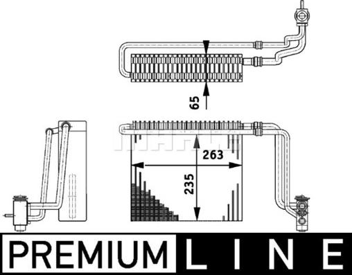 MAHLE AE 65 000P - Höyrystin, ilmastointilaite inparts.fi