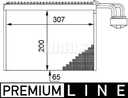 MAHLE AE 63 000P - Höyrystin, ilmastointilaite inparts.fi