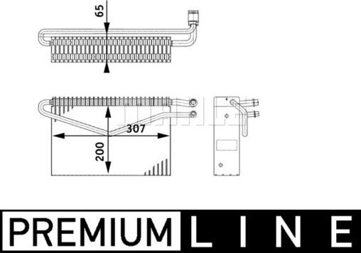 MAHLE AE 67 000P - Höyrystin, ilmastointilaite inparts.fi