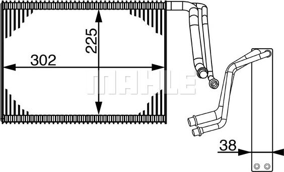 MAHLE AE 143 000S - Höyrystin, ilmastointilaite inparts.fi