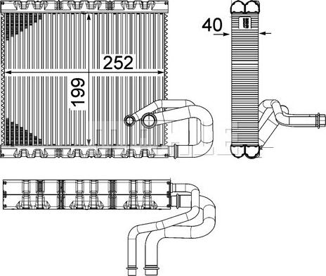 MAHLE AE 106 000P - Höyrystin, ilmastointilaite inparts.fi