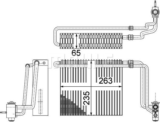 MAHLE AE 107 000P - Höyrystin, ilmastointilaite inparts.fi