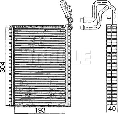 MAHLE AE 116 000S - Höyrystin, ilmastointilaite inparts.fi