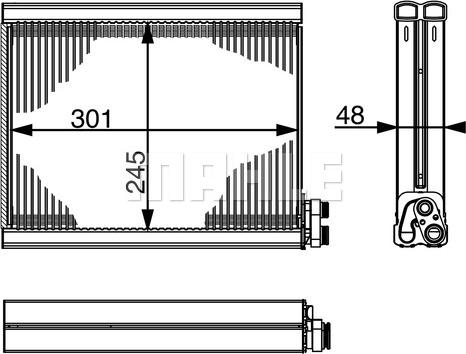 MAHLE AE 71 000S - Höyrystin, ilmastointilaite inparts.fi