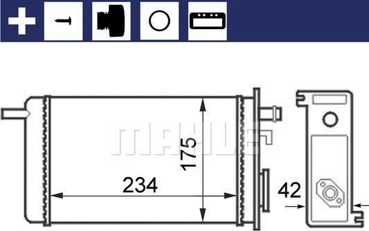 MAHLE AH 44 000S - Lämmityslaitteen kenno inparts.fi