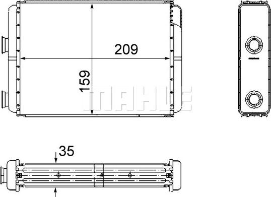 MAHLE AH 60 000S - Lämmityslaitteen kenno inparts.fi