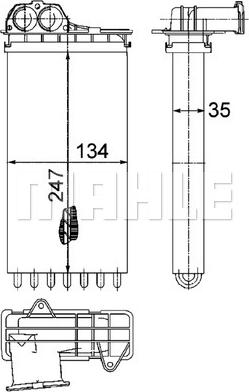 MAHLE AH 194 000P - Lämmityslaitteen kenno inparts.fi