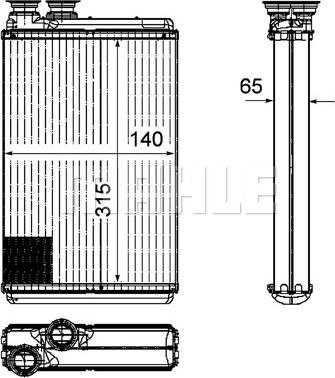 MAHLE AH 195 000P - Lämmityslaitteen kenno inparts.fi