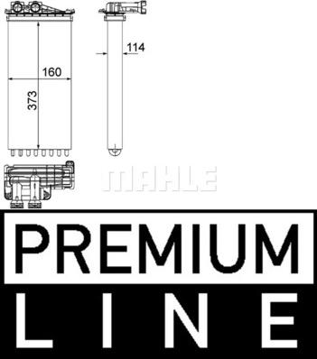 MAHLE AH 196 000P - Lämmityslaitteen kenno inparts.fi